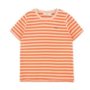 Tiny Big Sister - T-Shirt Stripes Dark Vanilla Summer Red